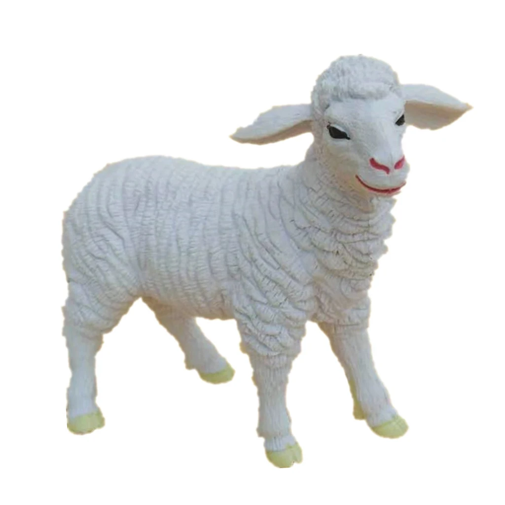 Mini Farm Animals Figure Toys Set Realistic Wild Pastic Animal Learning Toys Garden Miniatures Ornaments Kids Pretend Play Toys
