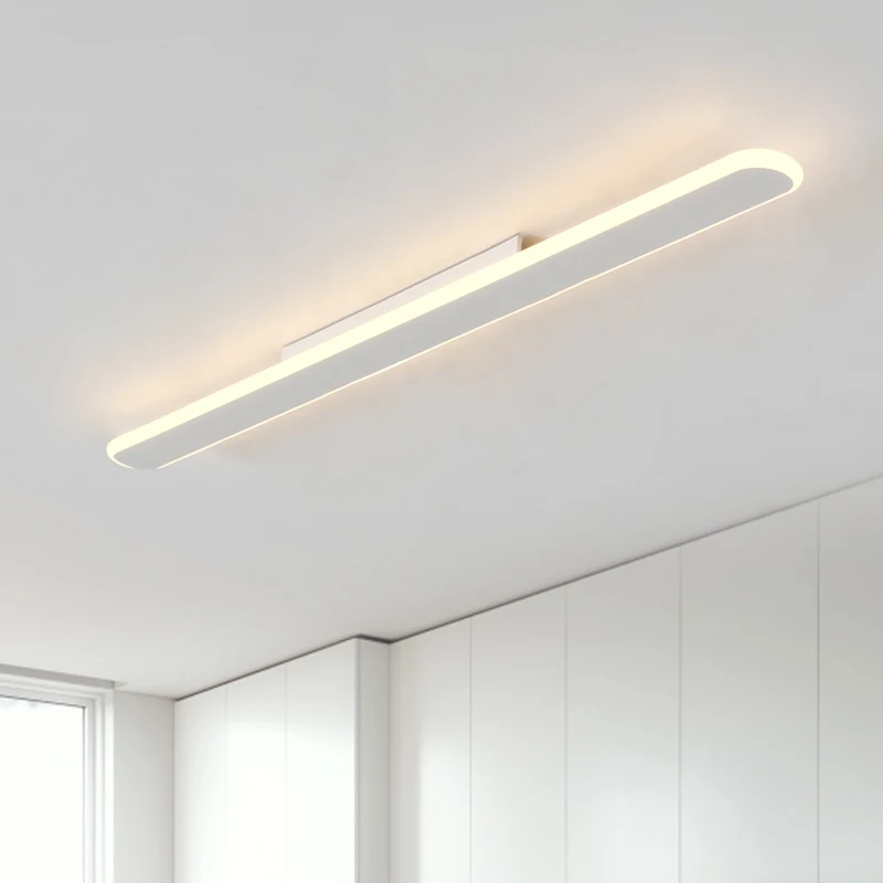 Superficie Ultra-Delgado montado luces de techo Led lamparas de techo acrílico/Oficina pasillo rectangular moderna lámparas de techo