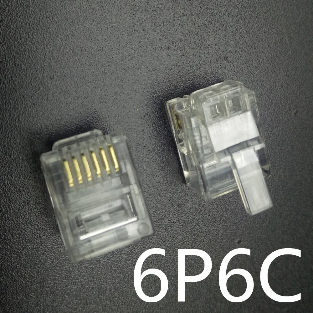 20pcs 4Pin 6Pin 8Pin кабель Конец Разъемы Вилки телефонный разъем интернет-разъем. RJ9 4P4C RJ11 6P2C 6P4C 6P6C RJ45 8P8C