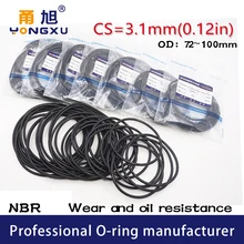20PCS/lot Black NBR Sealing O-Ring 3.1mm Thickness 72/75/80/85/90/95/100mm OD O Ring Seal Rubber Gasket Rings Washer 20pcs lot 15n06 90