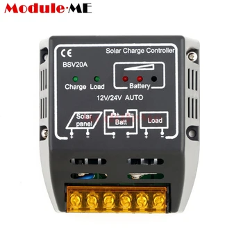 

20A 12V/24V Solar Panel Charge Controller Battery Regulator Safe Protection New