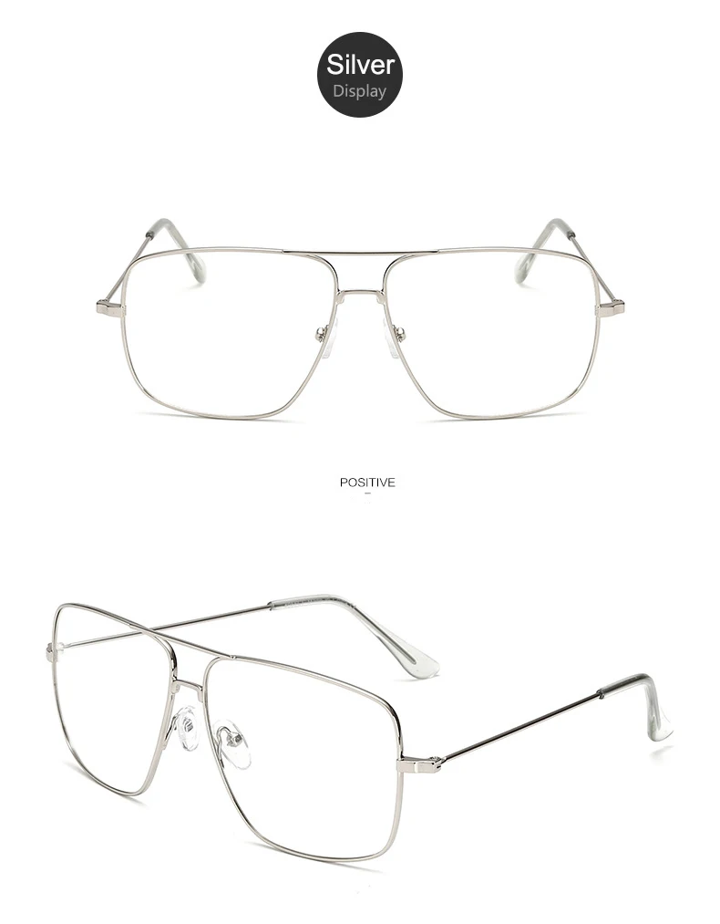 Хит, оригинальные модные очки, металлические, негабаритные, квадратные, оправа для глаз, женские, винтажные, женские солнцезащитные очки, мужские, прозрачные очки