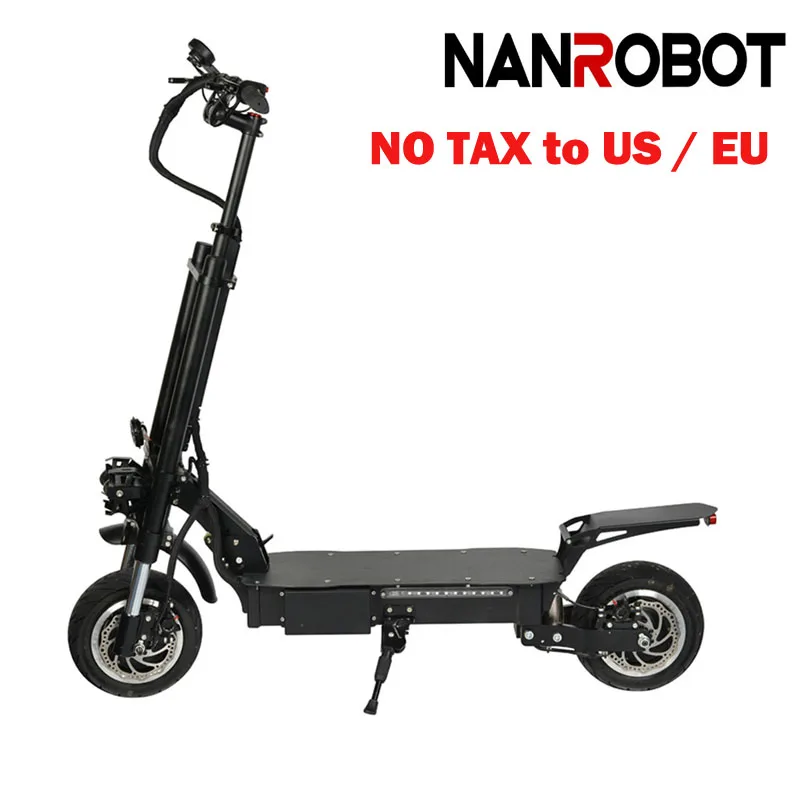  NANROBOT RS6 11'' 3200W 60V/31.2A 50 MPH 55 Miles High Speed Foldable Detachable Seat Adult Electri