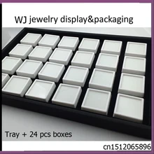 Новые белые банки для хранения драгоценных камней из пены с эффектом памяти, лоток для хранения драгоценных камней с 24 коробками, свободные алмазные бусины, комплект для демонстрации ювелирных изделий, чехол