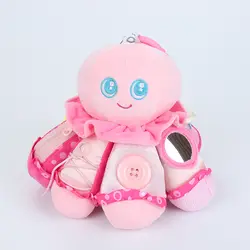 Мягкий розовый осьминог детские развивающие игрушки куклы погремушка повесить Многофункциональная игрушка
