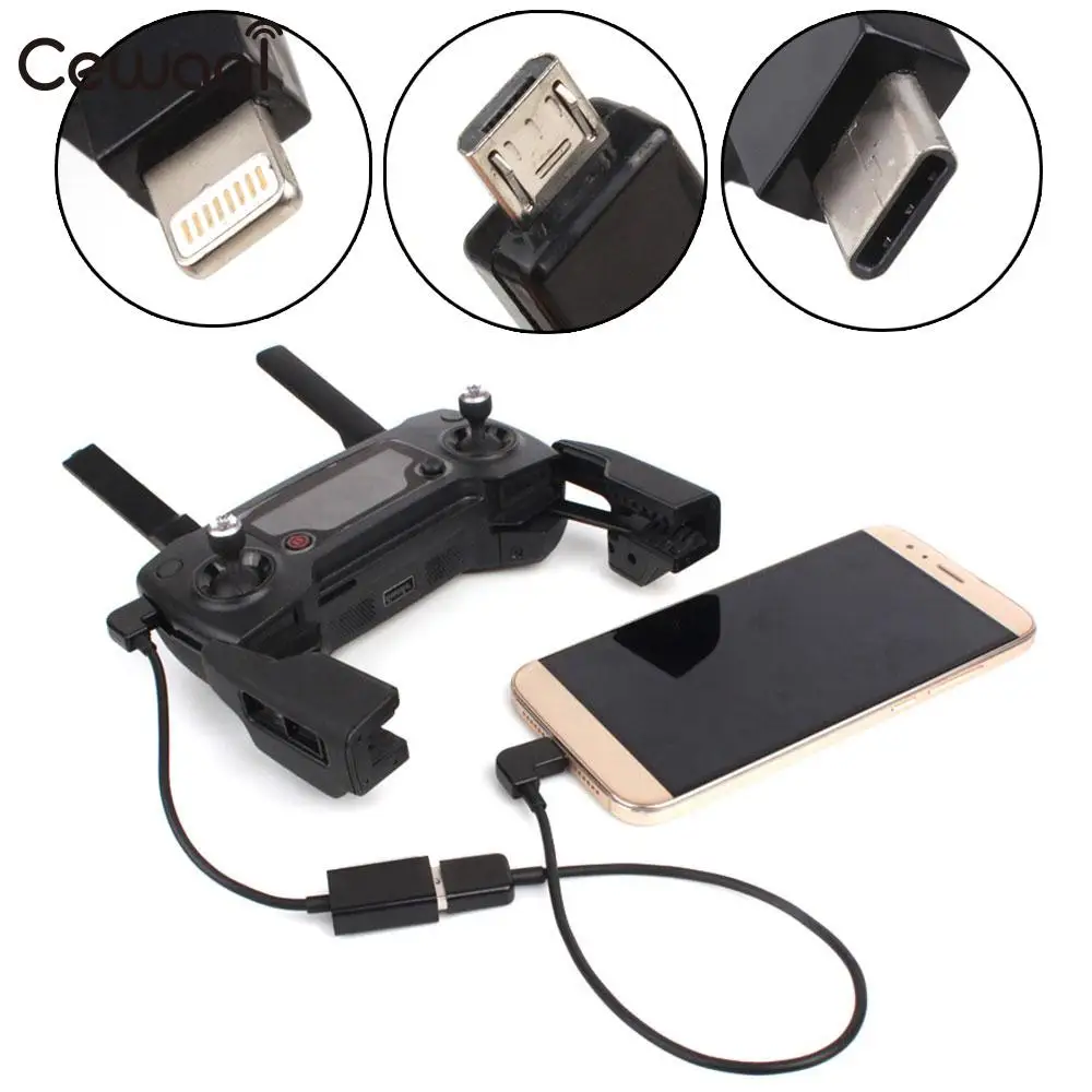 UAV Quadcopter Drone Remote Control Adapter Cable For DJI MAVIC / SPARK UAV Quadcopter Drone Remote Control Adapter Cable For DJI MAVIC / SPARK