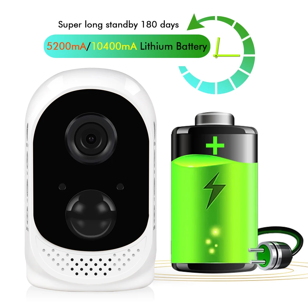 Hiseeu Battery wifi IP Camera 1080P Rechargeable 10400mA Battery Powered wireless home safety cctv Camera PIR alarm waterproof Hiseeu Battery wifi IP Camera 1080P Rechargeable 10400mA Battery Powered wireless home safety cctv Camera PIR alarm waterproof
