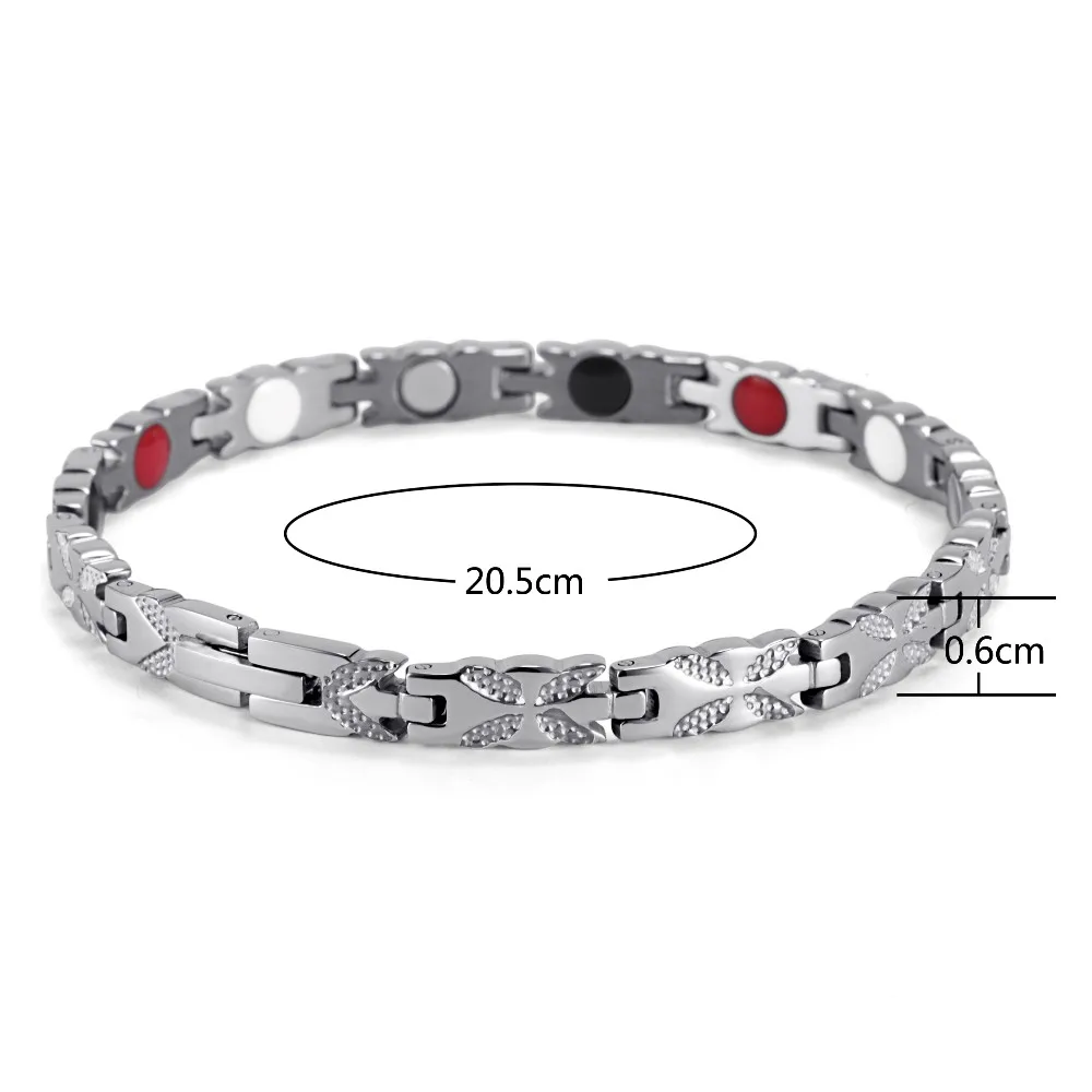 Pulseira de aço inoxidável chuva feminina, acessório