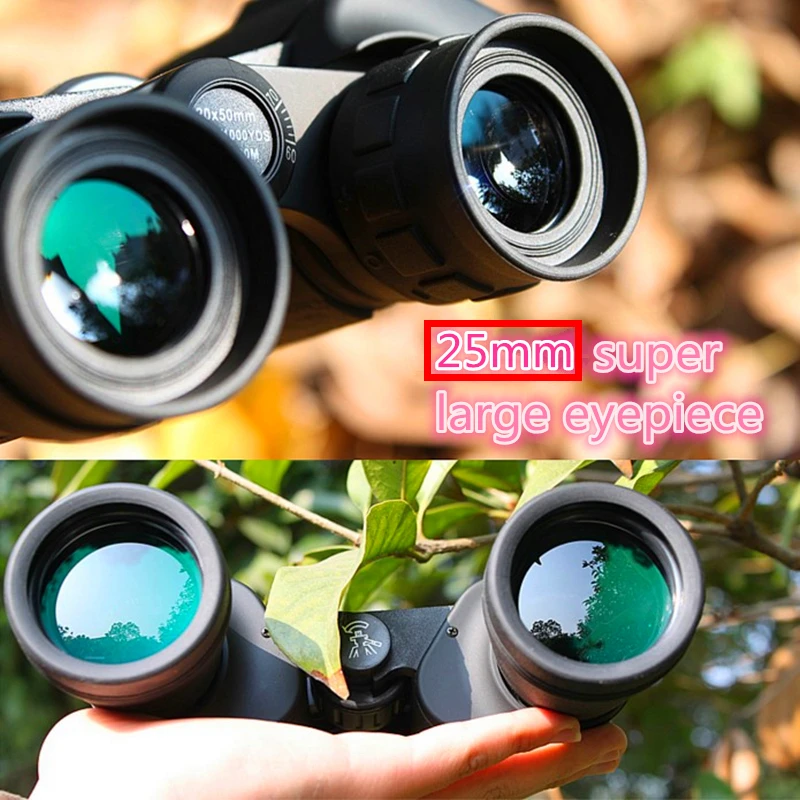 المهنية الصيد التخييم كبيرة العدسة 20X50 HD مناظير منظار روسي LLL للرؤية الليلية وسط التكبير المحمولة