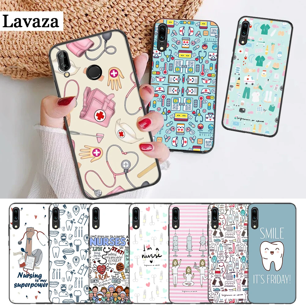 

Lavaza Medicina Enfermeria Silicone Case for Huawei P8 Lite 2015 2017 P9 2016 Mimi P10 P20 Pro P Smart 2019 P30 Lite Pro