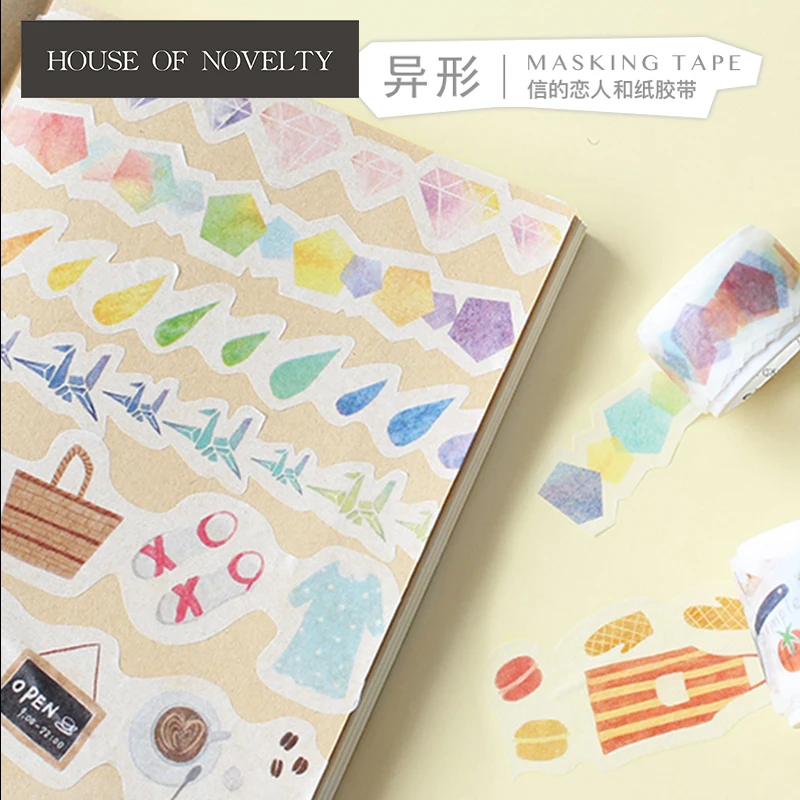 

Colorful Life Star Paper Crane Decorative Washi Tape Adhesive Tape DIY Scrapbooking Sticker Label Masking Tape