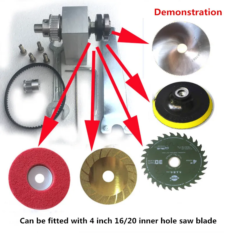 DIY Настольная пила, шпиндель в сборе, маленькая бензопила, шпиндель, сиденье, микро Настольная пила, аксессуары, мини-машина для резки, приводной вал Y
