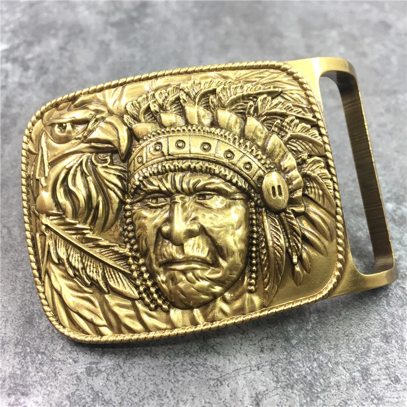 3D Chief Carved Belt Buckle (4)