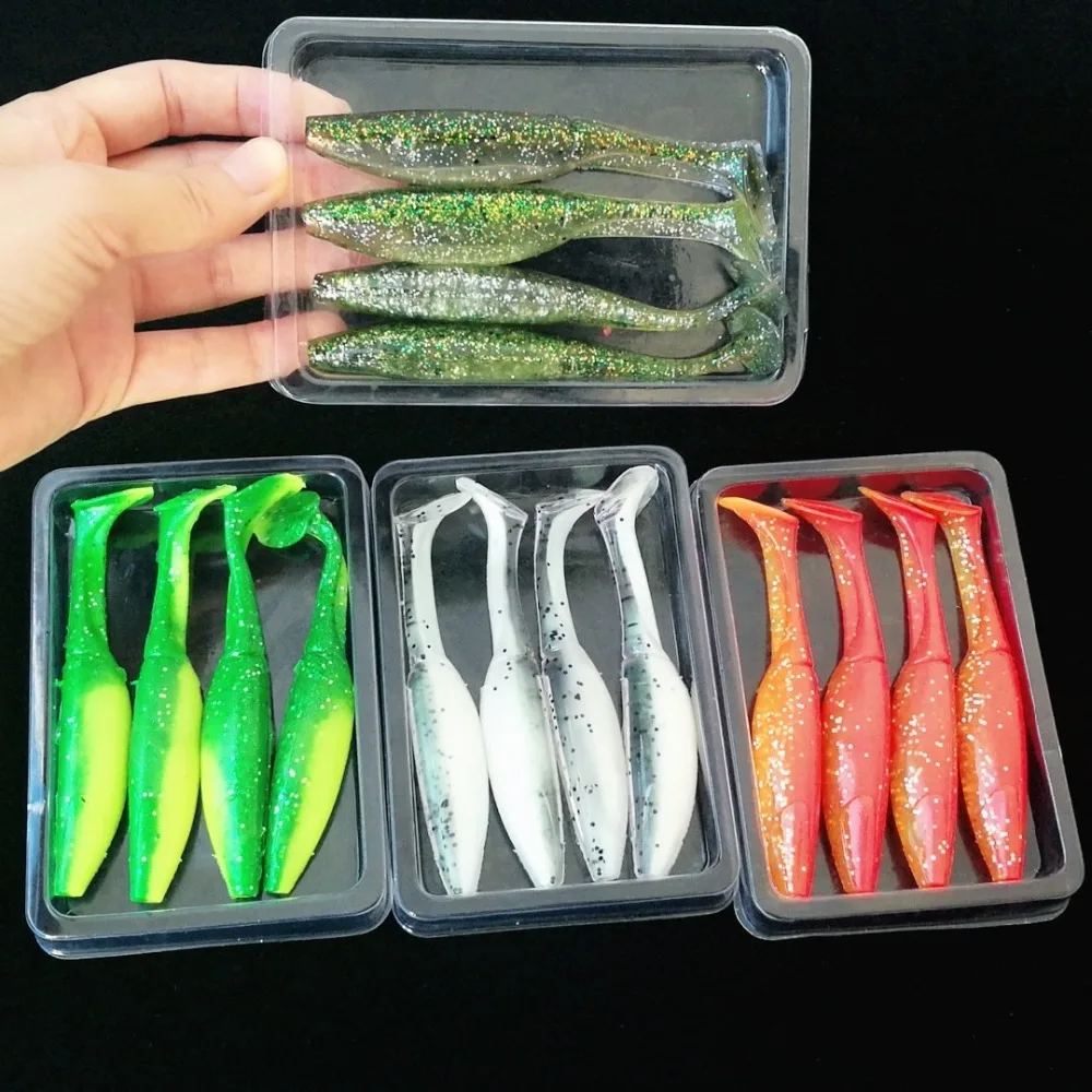 Noeby 16PCS 10cm 9g Soft Fishing Lure Freshwater Soft Bait Artificial