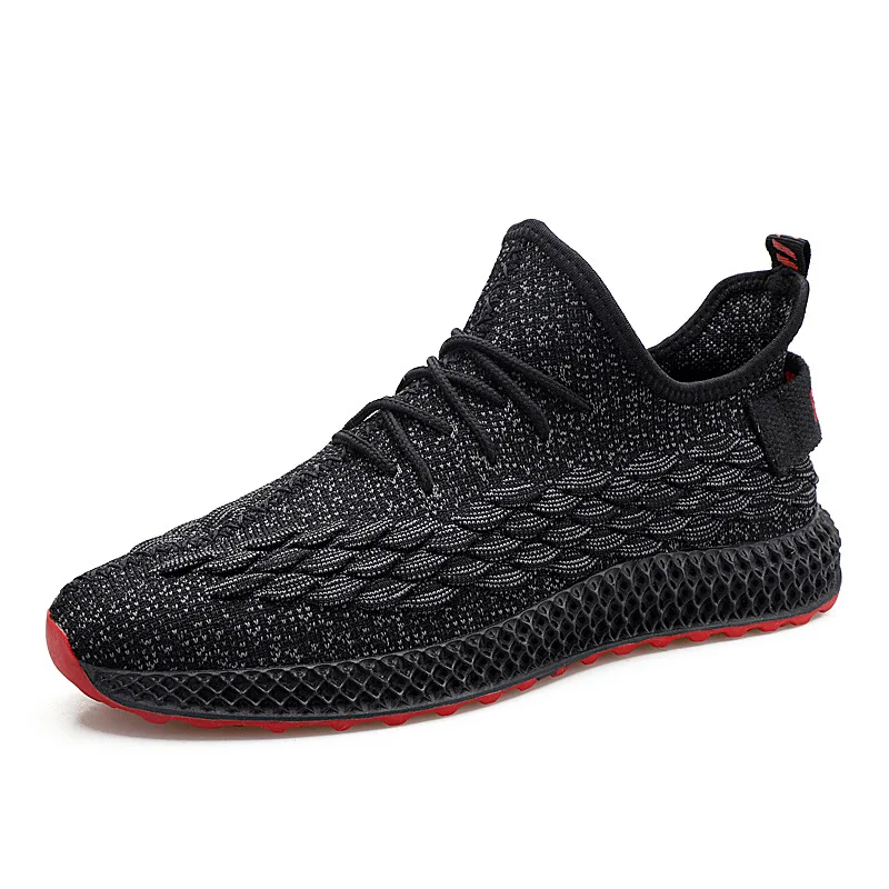 

Men Casual Shoes Men Sneakers Brand Men Shoes Flats Mesh Breathable Flyknit Lace Up Tenis Sneakers Male Shoes Adult Footwear