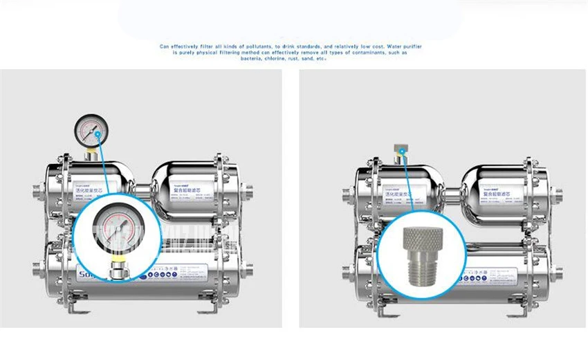 SG-TS-1000 из нержавеющей стали ультрафильтрационный очиститель воды без электрической мембраны Фильтр для воды напиток прямой UF фильтр