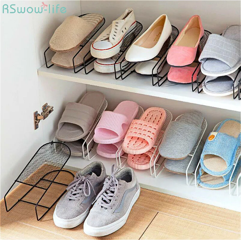 

Lron Double Shoe Rack Simple Integrated Shoe Rack Creative Home Storage Rack Household Items