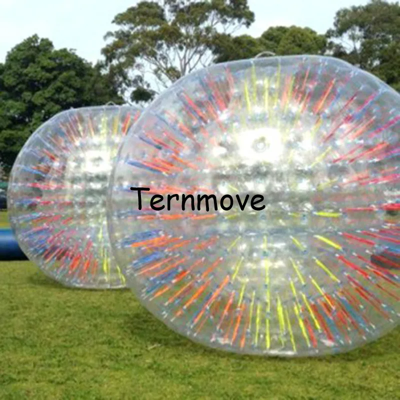 

Walking Zorb Ball With light bar light shinning outdoor toys inflatable human hamster ball Fluorescent strips