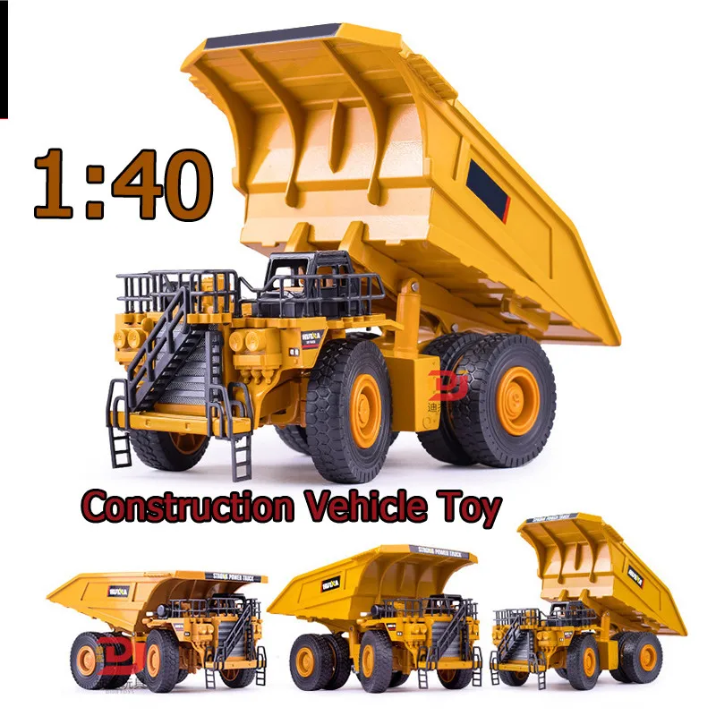 

1:40 Truck Diecast Model Alloy Diecast Dumper Mine Truck Construction Collections Children Hobby Car Toy Festival Birthday Gift