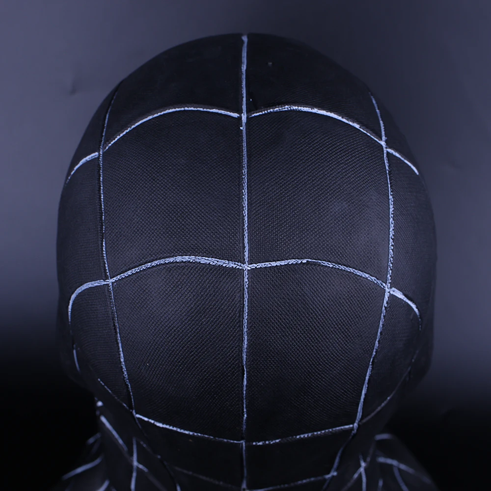 New Avengers Infinity War Superhero Spiderman Mask Red Black Cosplay Full Head adult party Halloween pvc mask prop (7)