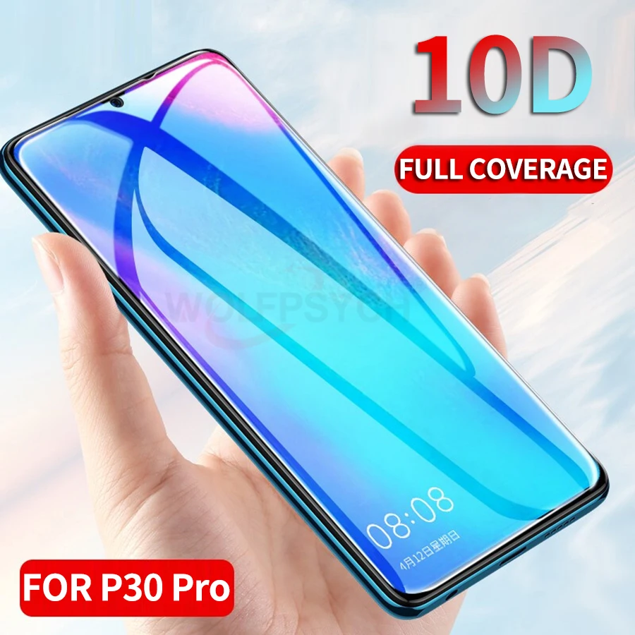 

WOLFPSYCH 10D Curved Full Cover Tempered Glass For Huawei P30 Pro Glass Screen Protector For Huawei P30 Pro Protective Film