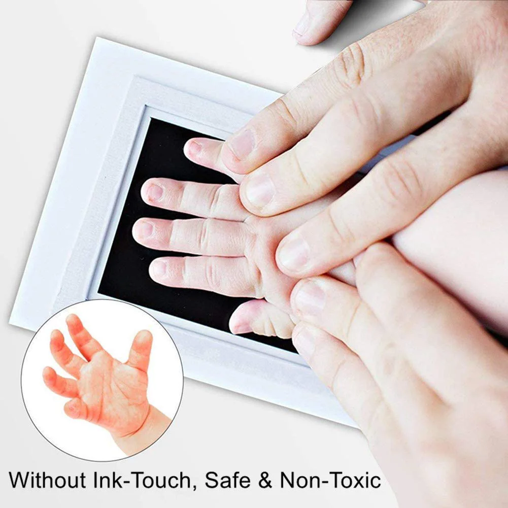 Безопасный нетоксичный отпечаток отпечатка пальца сувенир безчернильный новорожденный беспорядок бесплатно младенческий отпечаток чернил коврик отпечаток карты ребенка