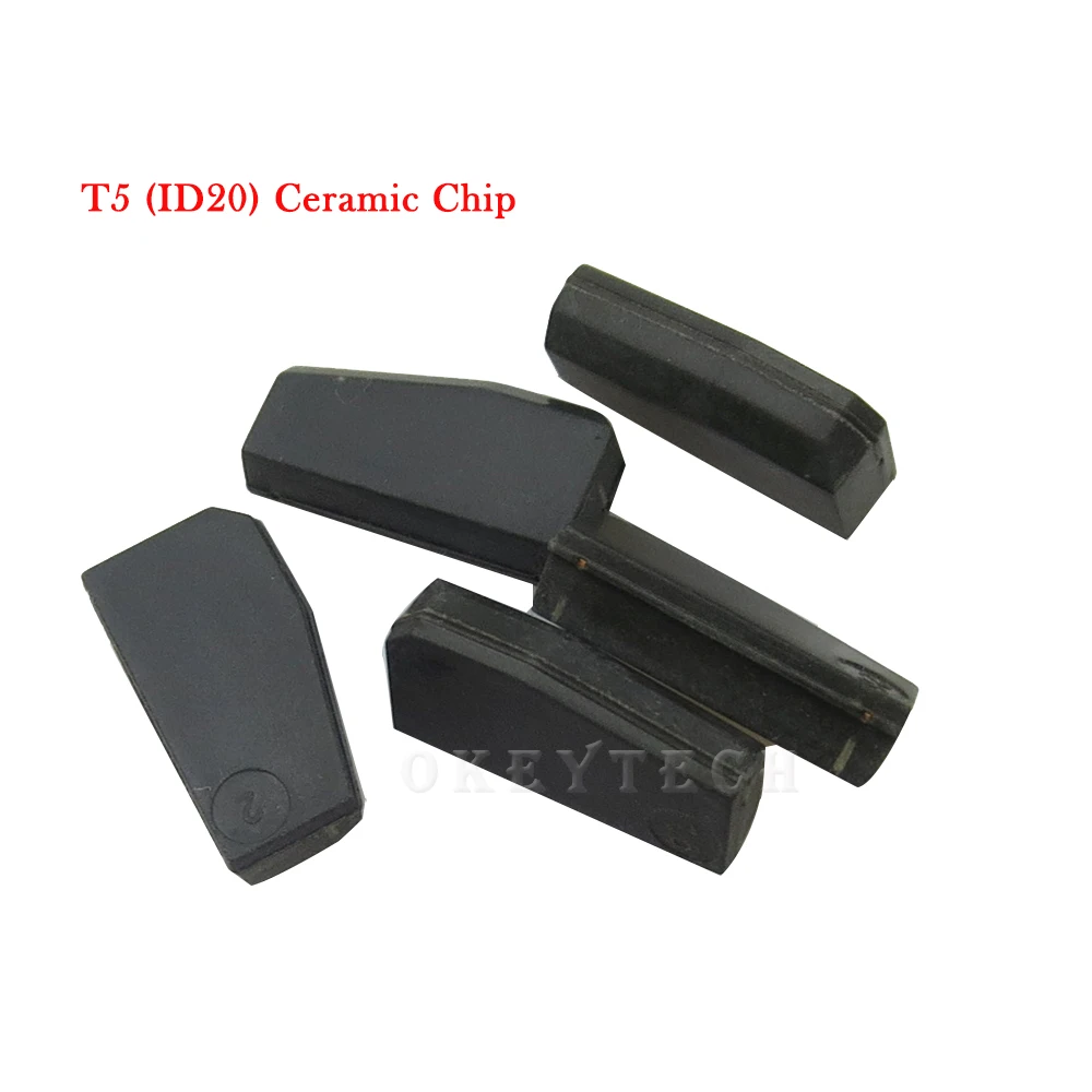 OkeyTech 10 шт./лот ID T5-20 ID20 транспондер чип пустой Карбон T5 Cloneable чип для ключа автомобиля Cemamic T5 стекло Керамика чип