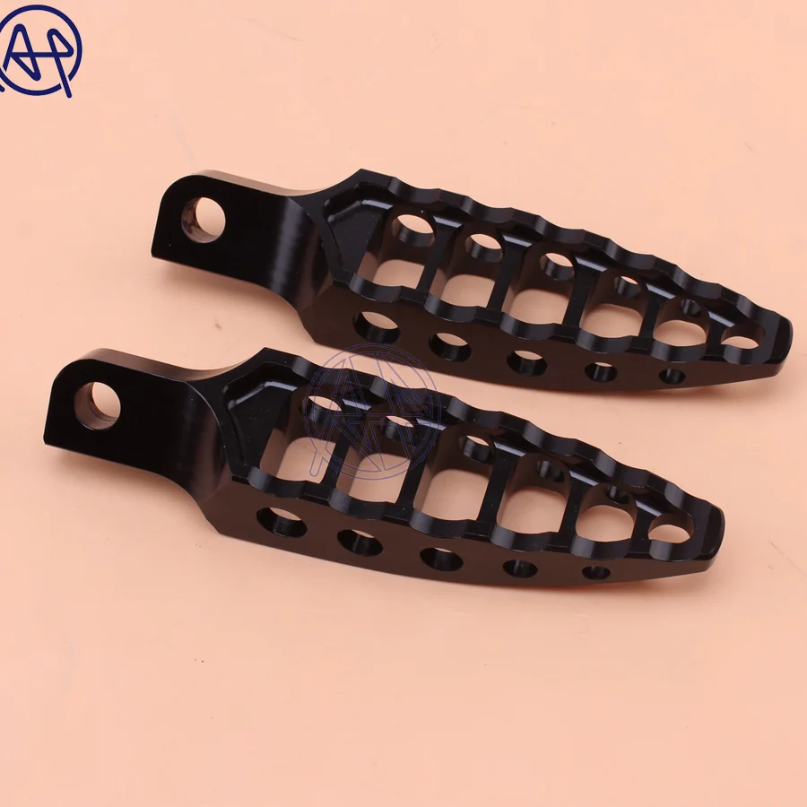 Pair Aluminum 45° Male-Mount Foot Peg Footrest for Harley Sportster Softail Dyna