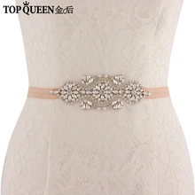 TOPQUEEN SJD-S05 Свадебные ремни с блестками для женщин для платья Черный Блестящий Пояс черная лента Стразы пояс красный пояс