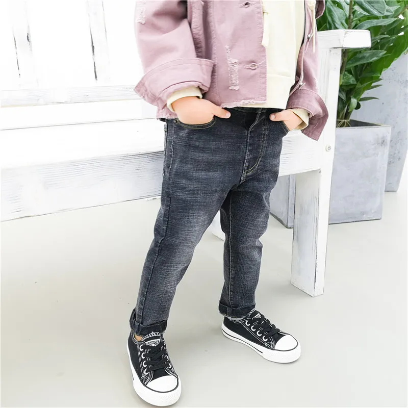 Autumn 2018 New Style Girls Jeans Kids Clothing Pants For Girls Spring Trousers Children Jeans Elastic Waist Fashion For Baby (9)