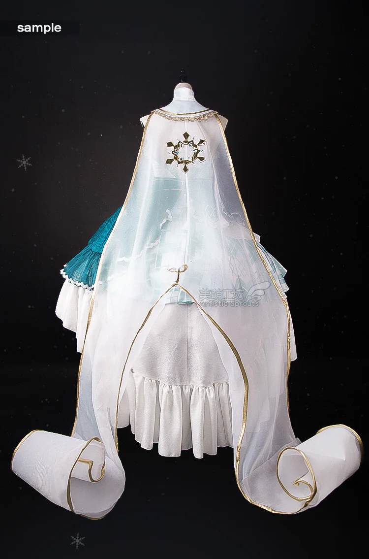 Костюм снежной Мику, Вокалоид Хацунэ Мику, карнавальный костюм, новогодние костюмы для девочек, костюм принцессы Мику