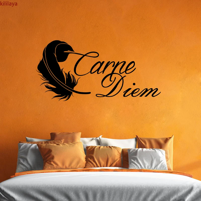 Kililaya Carpe Diem виниловые наклейки на стену съемные обои с рисунком для гостиной