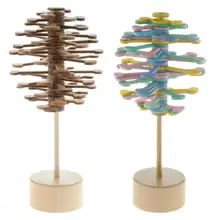 Деревянный Вращающийся леденец сенсорной визуальной релаксации стол игрушка Новинка и кляп игрушечные лошадки для детей взрослых, 24,5 см