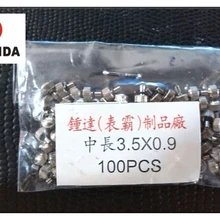 100 шт длинная трубка 0,9*3,5 мм нержавеющая сталь часы Корона для ремонта часов