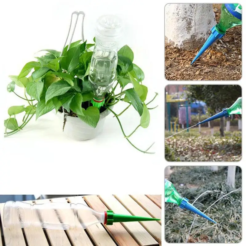 

12pcs/lot Automatic Plant Waterers Spike Tool Drip Irrigation Self-Watering Kits Indoor Houseplant Garden Plant Watering Device
