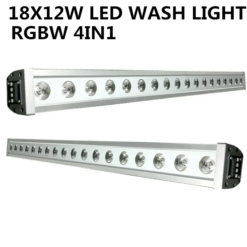 2 шт./18x12 вт водонепроницаемый светодиодный светильник RGBW 4 в 1 IP65 PAR DMX512 4/8CH