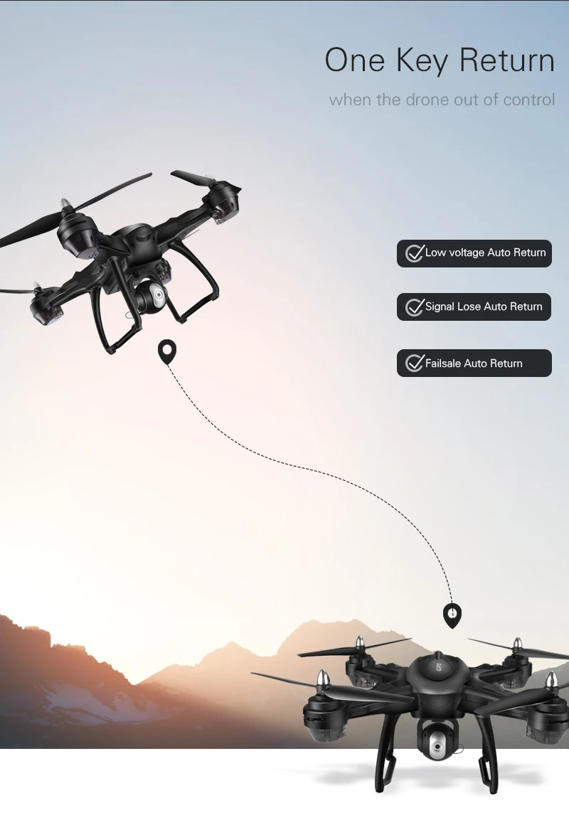 LH-X38G Drone GPS Dual FPV With 720P HD Camera Wifi RC Helicopter RC Drone Backpack Remote Control Quadcopter with Headless fly1 (13)