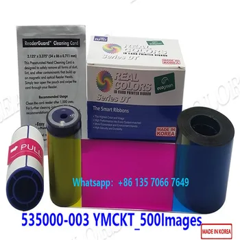 

15Pieces Compatible Datacard Ribbon 535000-003 YMCKT 500 Prints and Cleaning Kits made in Korea Datacard CD800 Card Printer