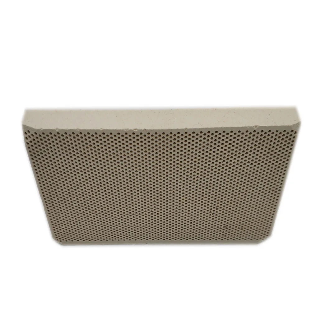 MENSI Propane LPG Gas Heating Appliance Burner Parts Honeycomb Ceramic Plate 145*75*14mm High Burning Effeciency 3PCS