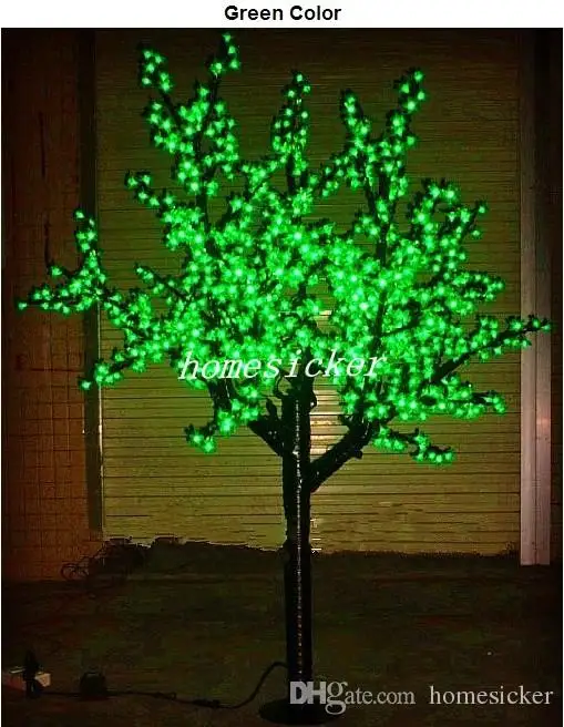 Светодиодный светильник на Рождество, вишневый цвет, дерево, 960 шт., светодиодный s 6 футов/1,8 м, высота 110В переменного тока/220В переменного тока, непромокаемый для наружного использования, Прямая