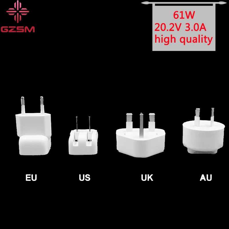 

GZSM 61W 20.2V 3.0A T tip Laptop power adapter Charger for apple Macbook pro 13" A1718 A1989 A1932