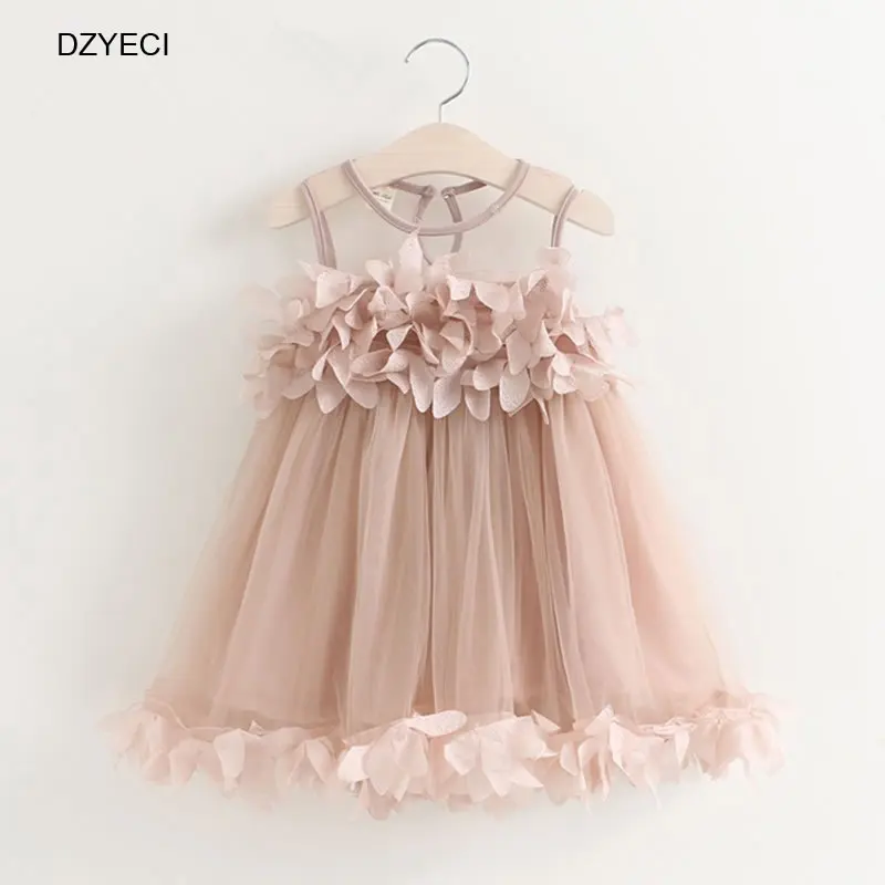 Dzyeci кружевное платье с цветочным рисунком для Костюм для маленьких девочек Сарафан детей-подростков лоскутное церемонии невесты платье Детские вечерние 6 т