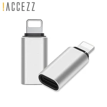 ACCEZZ 2 шт. USB адаптер типа OTG C до 8 Pin для Apple iphone X XS XR 8 7 Plus 10 освещение Синхронизация данных Быстрая зарядка конвертер