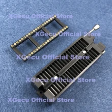 Один шт черный Высокое качество 40 PIN Универсальный ZIF Разъем для DIP IC MCU+ 40 PIN разъем с круглым отверстием