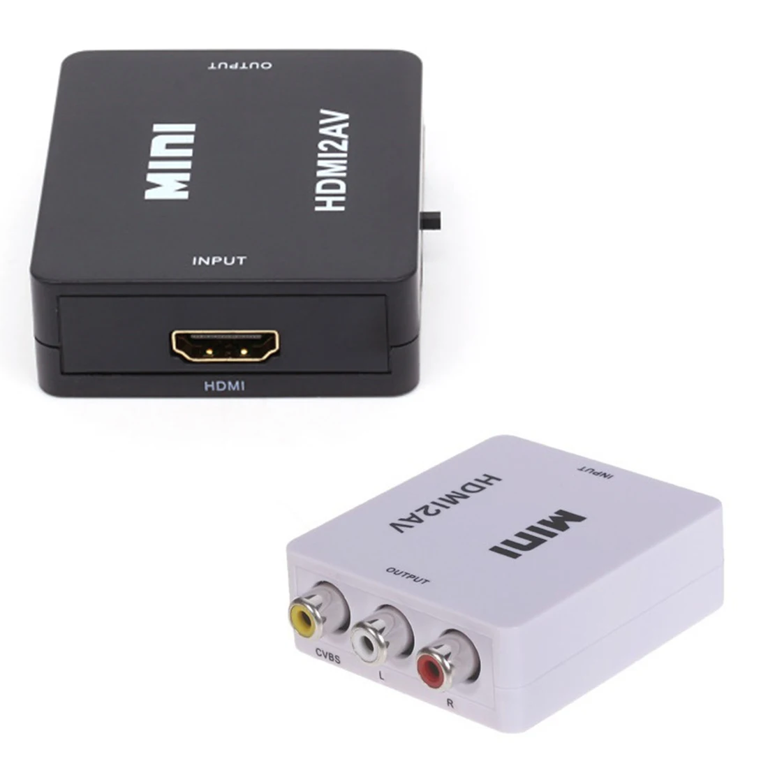 

centechia Original HD 1080P HDMI To AV/RCA CVBS Adapter Mini HDMI2AV Video Converter Box For HDTV TV PS3 Computer PC VCR NTSC