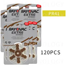 20 упаковок(120 шт) Оригинальные пиковые батареи слухового аппарата. Цинк воздуха 312/A312/PR41 батарея для CIC слуховых аппаратов