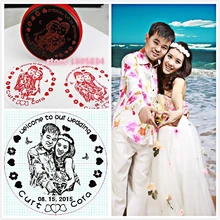 5 см круглое светочувствительное уплотнение, Декоративный Сувенир для влюбленных, фото штамп, индивидуальный свадебный подарок, штамп для приглашения