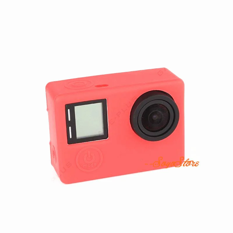 Пылезащитный мягкий силиконовый резиновый защитный чехол с задней крышкой для камеры GoPro Hero 3/3+/4