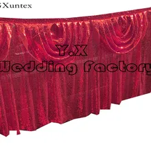 2 м в партии скатерти с пайетками юбка \ скатерть для стола украшение для свадьбы