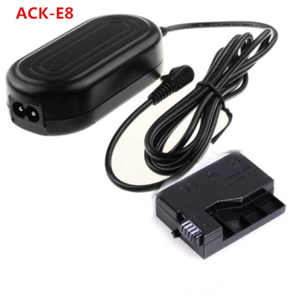 Ack-E8 Adattatore Di Alimentazione Ca Per Canon Nikon Eos 550D 600D 650D Bacio X4 X5 X6I Rebel T2I T3I T4I